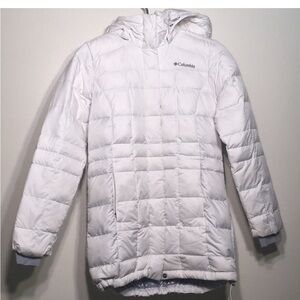 Columbia winter coat jacket feathers down XS
